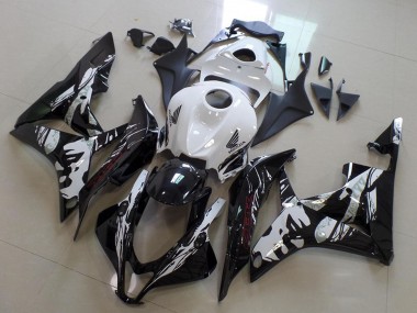 Buy 2007-2008 Honda CBR600RR Motorcycle Fairings - White Glossy Black Leyla UK