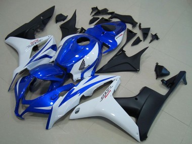 Buy 2007-2008 Honda CBR600RR Motorcycle Fairings - White Blue Matte Black UK