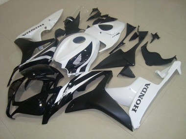 Buy 2007-2008 Honda CBR600RR Motorcycle Fairings - White Glossy Black Matte Black UK