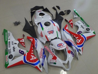 Buy 2007-2008 Honda CBR600RR Motorcycle Fairings - White Red Blue Green Pata 6 UK