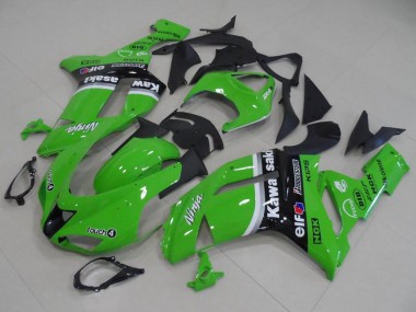 Buy 2007-2008 Kawasaki ZX6R Motorcycle Fairings - Green Arrow UK