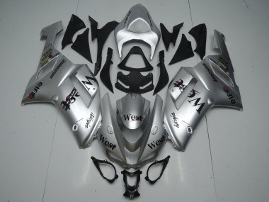 Buy 2007-2008 Kawasaki ZX6R Motorcycle Fairings - Silver West UK