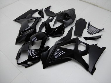 Buy 2007-2008 Suzuki GSXR 1000 Motorcycle Fairings - Glossy Black Matte Black No Decal UK