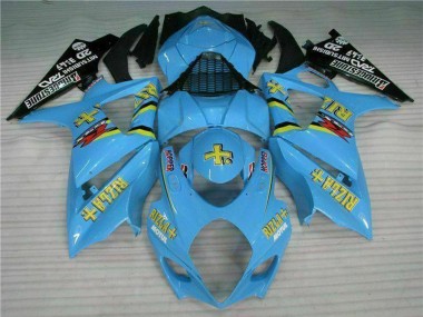 Buy 2007-2008 Suzuki GSXR 1000 Motorcycle Fairing Kits - Blue Gold Black Rizla UK