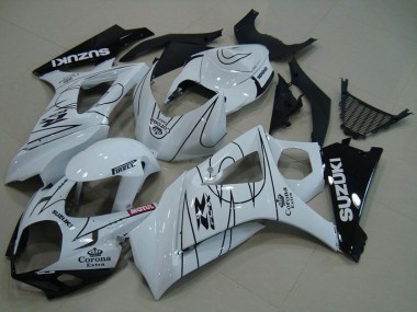 Buy 2007-2008 Suzuki GSXR 1000 Motorcycle Fairings - White Black Corona UK