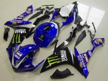 Buy 2007-2008 Yamaha YZF R1 Motorcycle Fairings - White Blue Black Green Monster UK