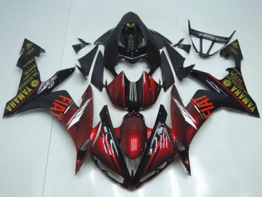 Buy 2007-2008 Yamaha YZF R1 Motorcycle Fairings - Maroon Red Black Fiat UK
