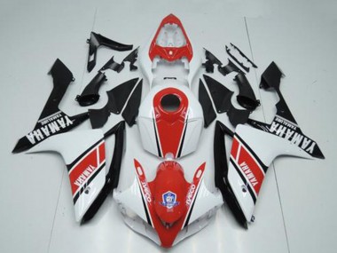 Buy 2007-2008 Yamaha YZF R1 Motorcycle Fairings - White Red Glossy Black UK
