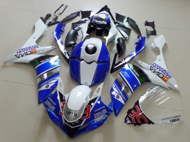 Buy 2007-2008 Yamaha YZF R1 Motorcycle Fairings - White Blue Black Green Monster Yamalube UK