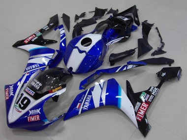 Buy 2007-2008 Yamaha YZF R1 Motorcycle Fairings - White Blue Black Volvo Fimer UK