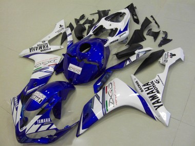 Buy 2007-2008 Yamaha YZF R1 Motorcycle Fairings - White Blue Becker Motul UK
