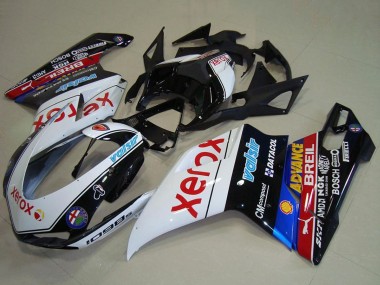 Buy 2007-2014 Ducati 1098 Motorcycle Fairings - White Blue Red Glossy Black Black Xerox Valsir UK