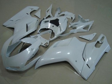 Buy 2007-2014 Ducati 848 1098 1198 Motorcycle Fairings - Glossy White UK