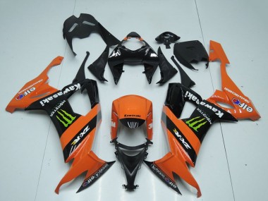 Buy 2008-2010 Kawasaki ZX10R Motorcycle Fairings - Orange Black Green Monster UK