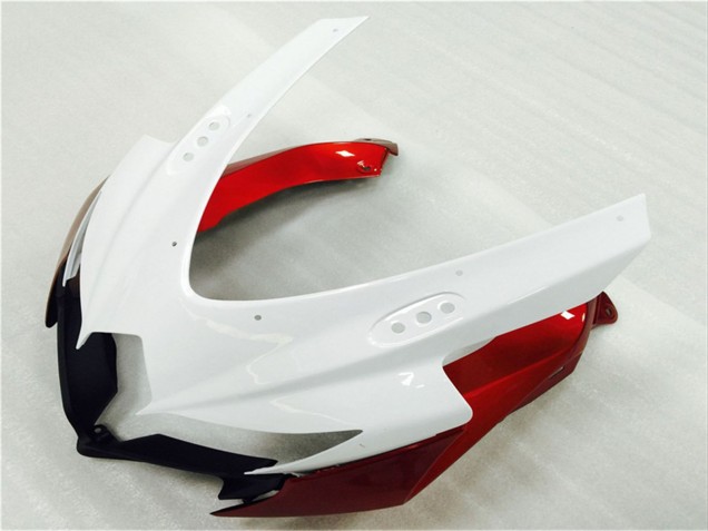 2008-2010 Suzuki GSXR 600/750 Motorcycle Fairings - White Red Glossy Black UK