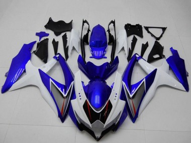 Buy 2008-2010 Suzuki GSXR 600/750 Motorcycle Fairings - White Blue Black Red Line UK