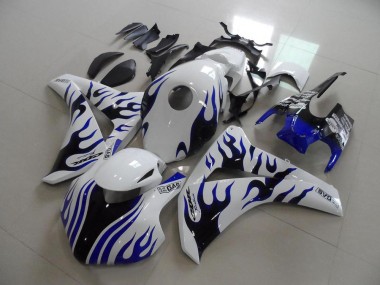 Buy 2008-2011 Honda CBR1000RR Motorcycle Fairings - White Blue Flame Racing UK
