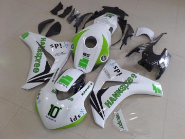 Buy 2008-2011 Honda CBR1000RR Motorcycle Fairings - White Green Glossy Black Hannspree 10 UK