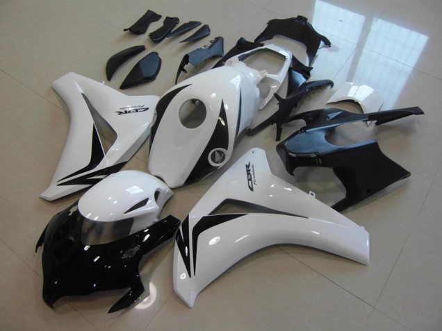 2008-2011 Honda CBR1000RR Motorcycle Fairing Kits - White Glossy Black UK