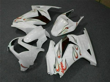 Buy 2008-2012 Kawasaki EX250 Motorcycle Fairings - White Red UK