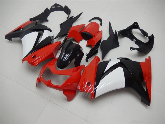 2008-2012 Kawasaki EX250 Motorcycle Fairings - Red White Black UK