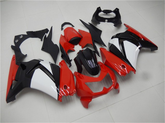 2008-2012 Kawasaki EX250 Motorcycle Fairings - Red White Black UK