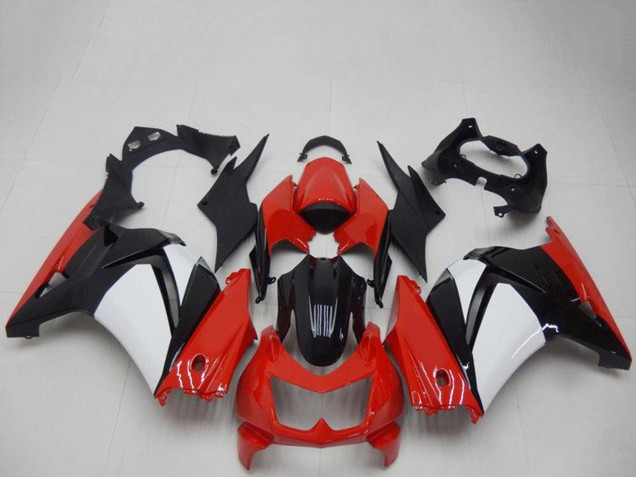 2008-2012 Kawasaki EX250 Motorcycle Fairings - Red White Black UK