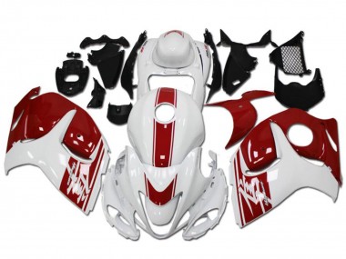Buy 2008-2020 Suzuki GSXR 1300 Hayabusa Motorcycle Fairings - White Red UK