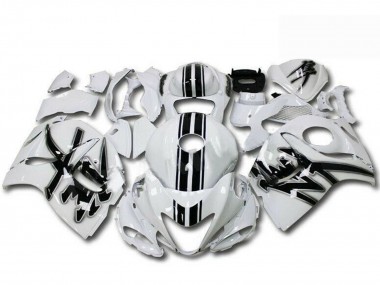 Buy 2008-2020 Suzuki GSXR 1300 Hayabusa Motorcycle Fairings - Pearl White Black UK