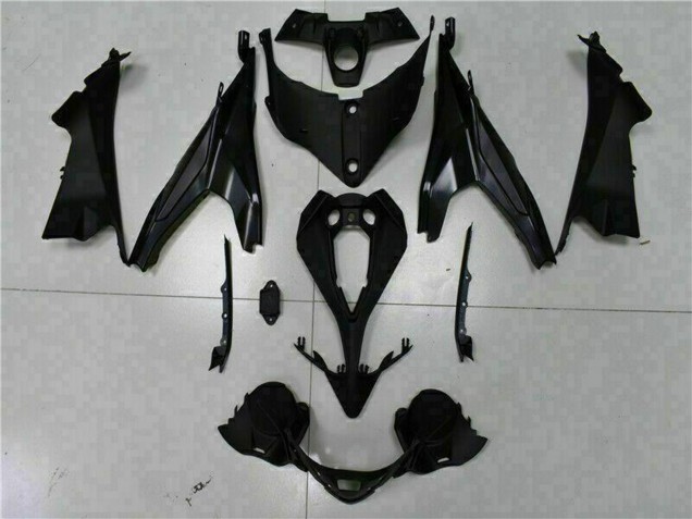2009-2011 Kawasaki EX650 Motorcycle Fairings - Matte Black Red Stripe UK