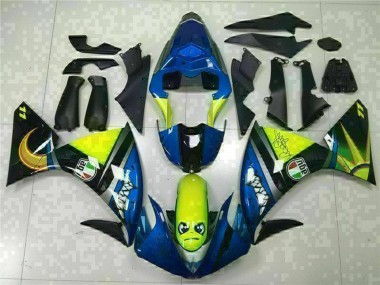 Buy 2009-2011 Yamaha YZF R1 Motorcycle Fairings - Blue Yellow Shark UK