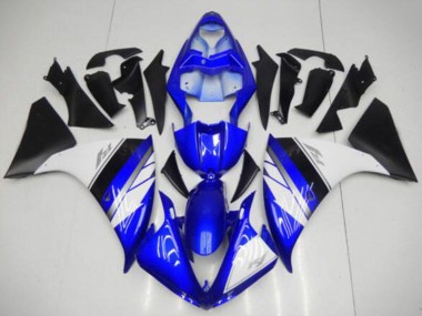 Buy 2009-2011 Yamaha YZF R1 Motorcycle Fairings - Blue White Matte Black UK