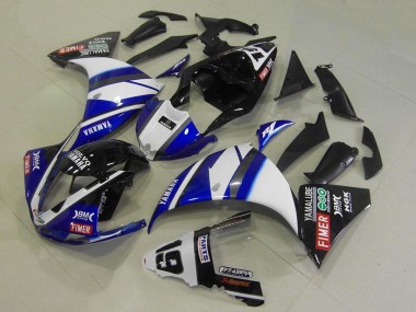 Buy 2009-2011 Yamaha YZF R1 Motorcycle Fairings - White Blue Black Fimer Yamalube UK