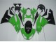 2009-2012 Kawasaki ZX6R Motorcycle Fairing Kits - Green Glossy Black UK