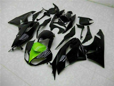Buy 2009-2012 Kawasaki ZX6R Motorcycle Fairings - Glossy Black Green UK
