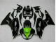 2009-2012 Kawasaki ZX6R Motorcycle Fairings - Glossy Black Green UK