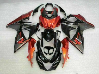 Buy 2009-2016 Suzuki GSXR 1000 Motorcycle Fairings - Orange Glossy Black UK