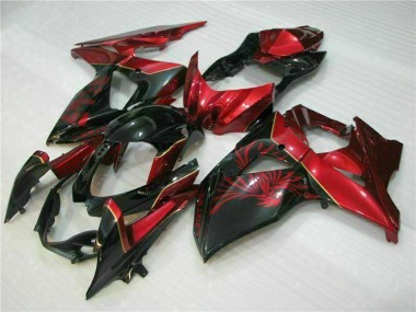 Buy 2009-2016 Suzuki GSXR 1000 Motorcycle Fairings - Red Glossy Black UK