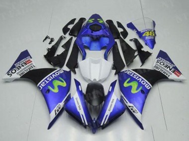 Buy 2012-2014 Yamaha YZF R1 Motorcycle Fairings - Blue White Black Green MoviStar Yamalube ENEOS UK