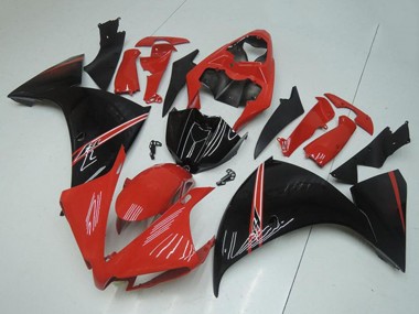 Buy 2012-2014 Yamaha YZF R1 Motorcycle Fairings - Red Glossy Black UK