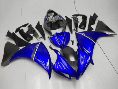 Buy 2012-2014 Yamaha YZF R1 Motorcycle Fairings - Blue White Glossy Black UK