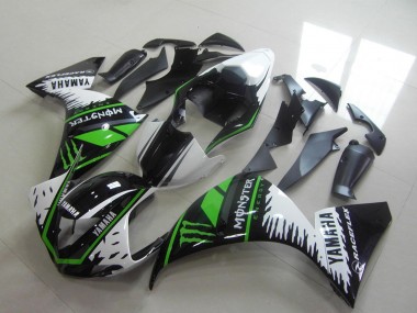 Buy 2012-2014 Yamaha YZF R1 Motorcycle Fairings - White Black Green Monster UK