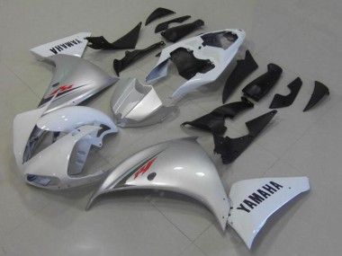 Buy 2012-2014 Yamaha YZF R1 Motorcycle Fairings - White Silver UK