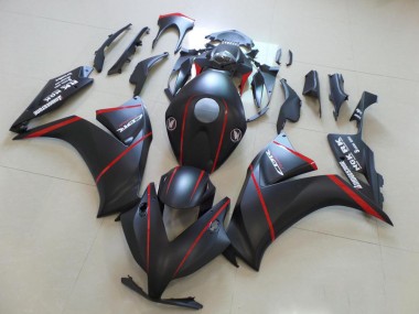 Buy 2012-2016 Honda CBR1000RR Motorcycle Fairings - Matte Black Red Stripe UK