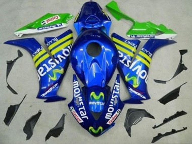 Buy 2012-2016 Honda CBR1000RR Motorcycle Fairings - Blue Yellow Green MoviStar Castrol UK