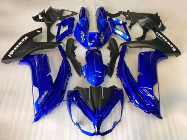 Buy 2012-2016 Kawasaki EX650 Motorcycle Fairings - Blue Matte Black UK
