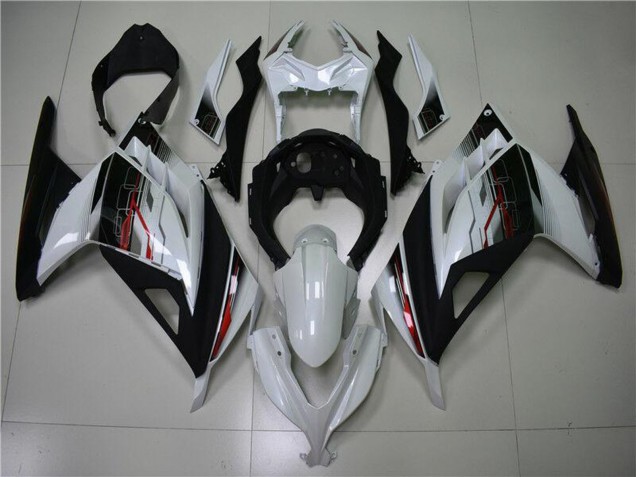 2013-2017 Kawasaki Ninja 300 EX300R Motorcycle Fairing - White Red Black UK