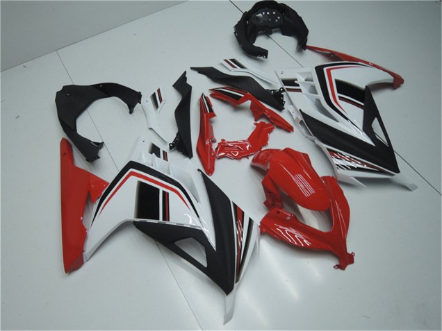 2013-2017 Kawasaki Ninja 300 EX300R Motorcycle Fairings - White Red Black UK
