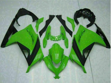 Buy 2013-2017 Kawasaki Ninja 300 EX300R Motorcycle Fairings - Green Black UK