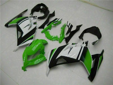 Buy 2013-2017 Kawasaki Ninja 300 EX300R Motorcycle Fairings - White Green Black UK